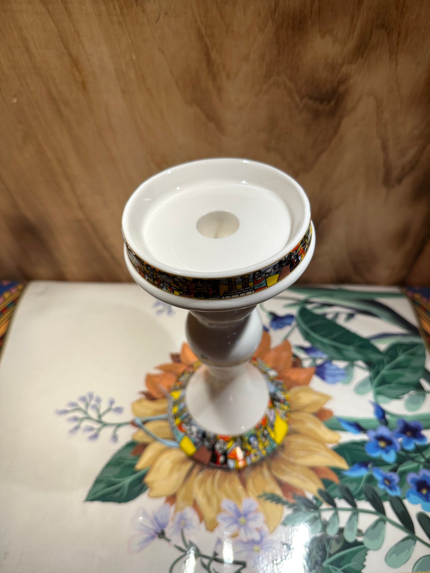 Ethiopian ceramic candel holder