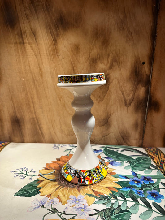 Ethiopian ceramic candel holder