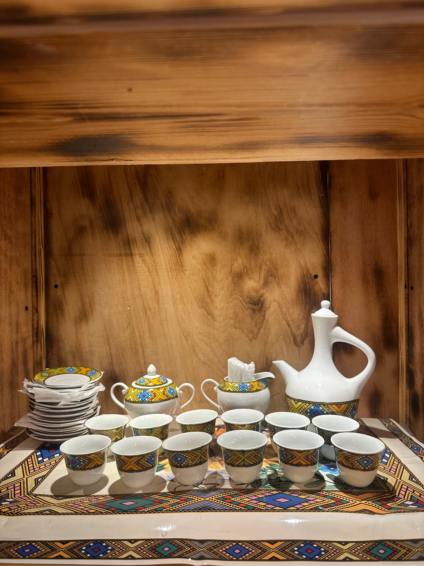 Ethiopian traditional 41 coffee set