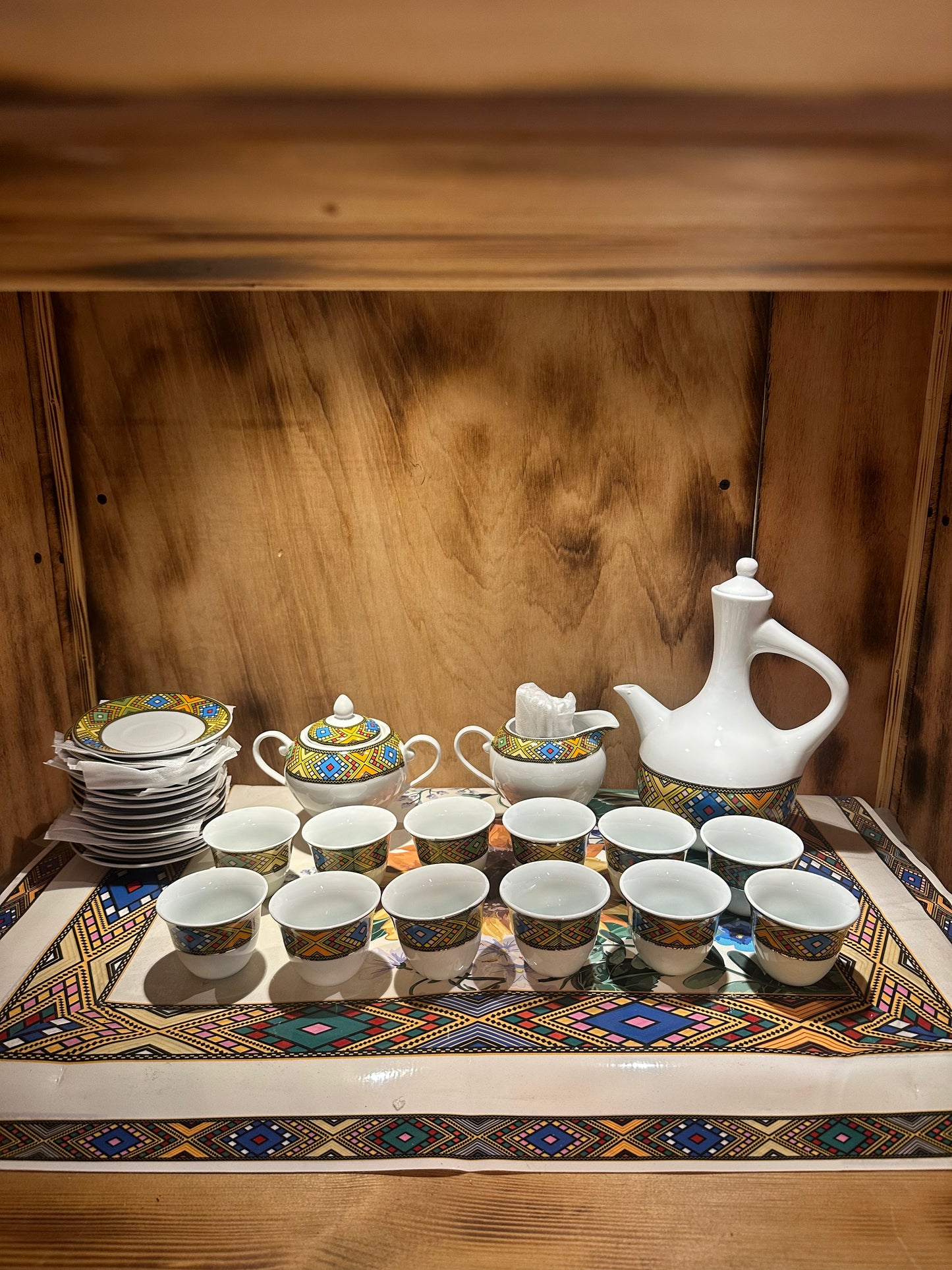 Ethiopian traditional 41 coffee set