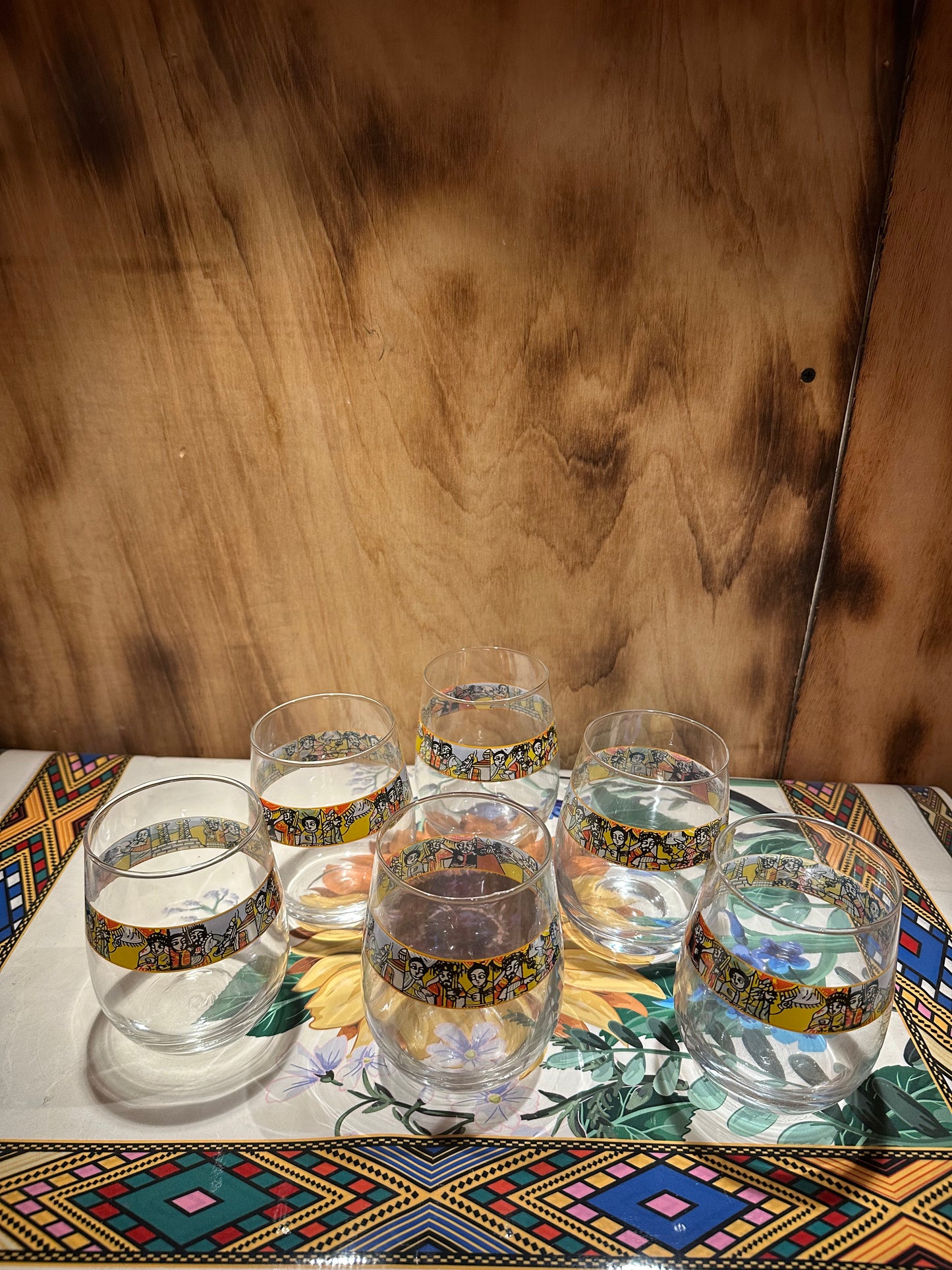 Ethiopian water Glass 6pcs